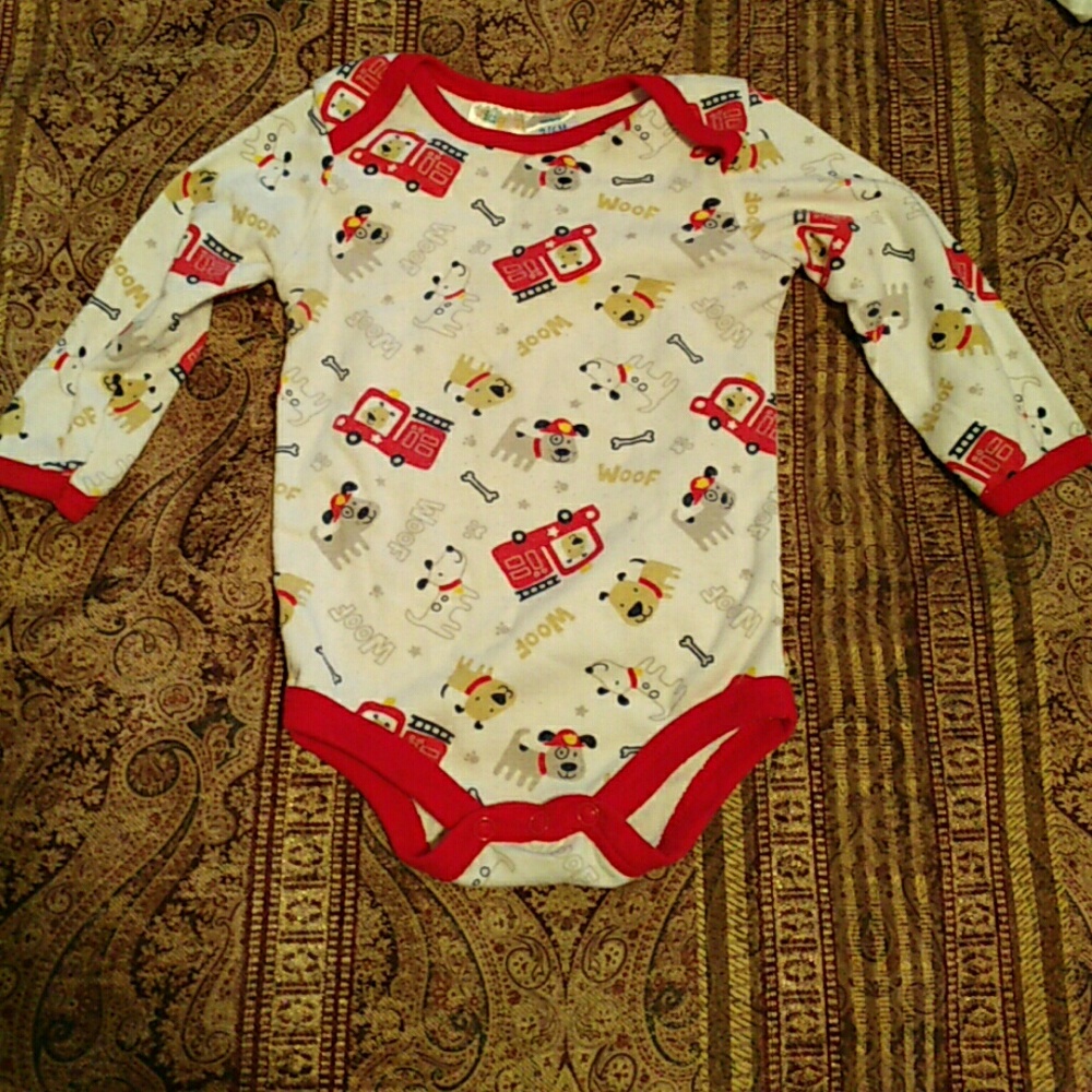 Fire truck puppy sweater